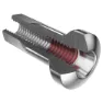 DT Swiss Dt Hidden Pro Lock Nipplar 100 Enheter, Silver, One Size