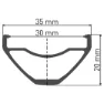 DT Swiss E 1900 Spline 30 27.5´´ Cl Disc Tubeless Bakhjul