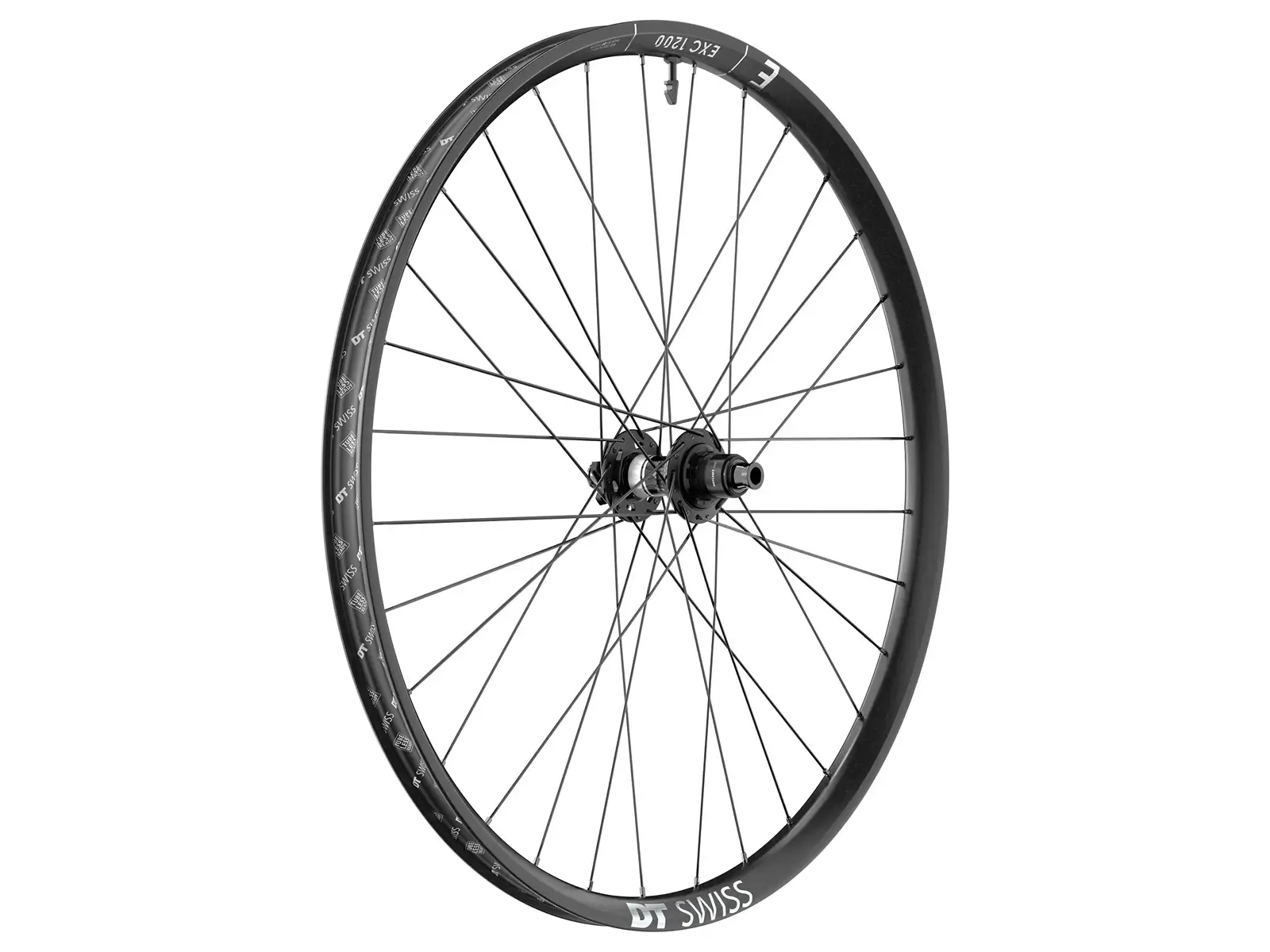 DT Swiss EXC 1200 Classic 27.5"Hookless bakhjul 6-bult XD, Black, 12 x 148mm, Sram XD