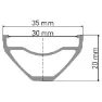 DT Swiss F 1900 Classic 27.5´´ Disc 6b Tubeless Mtb Framhjul