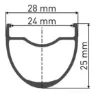 DT Swiss G 1800 Spline 25 28´´ Cl Disc Tubeless Grus Bakhjul, Black, 12 x 142mm, Shimano Micro Spline