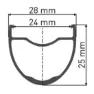 DT Swiss Gr 1600 Spline Dynamo Disc Cl Tubeless Framhjul För Landsvägscykel, Black, 12 x 100mm