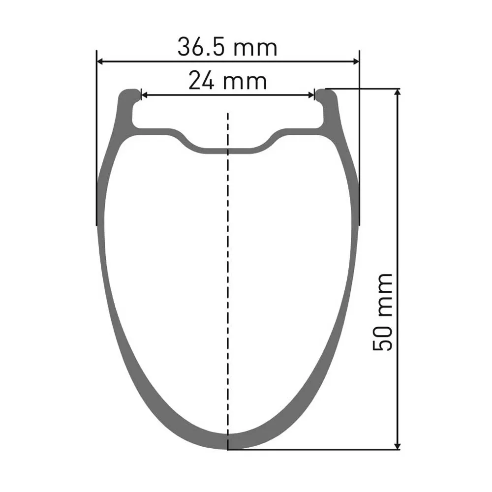 DT Swiss GRC 1100 700C Dicut 50 Bakhjul DT Swiss GRC 1100 700C Dicut 50 Bakhjul