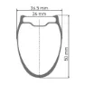 DT Swiss GRC 1100 700C Dicut 50 Bakhjul