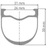 DT Swiss GRC 1400 700C Dicut 30 Bakhjul