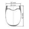 DT Swiss Grc 1400 Spline 42 650b Cl Disc Tubeless Framhjul För Landsvägscykel, Black, 12 x 100mm
