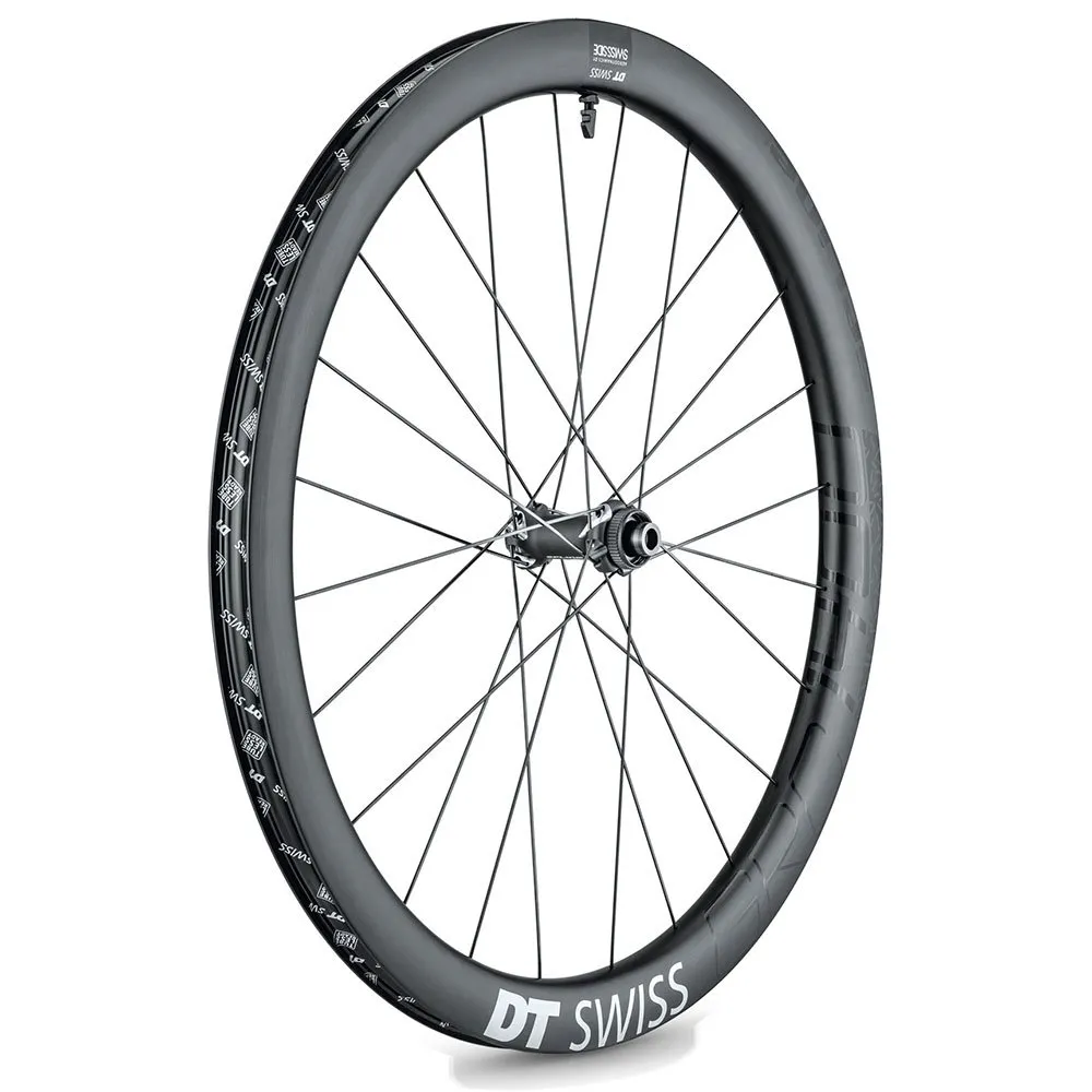 DT Swiss Grc 1400 Spline 42 650b Cl Disc Tubeless Framhjul För Landsvägscykel, Black, 12 x 100mm