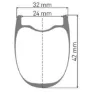DT Swiss Grc 1400 Spline 42 Cl Disc Tubeless Landsvägscykelns Bakhjul, Black, 12 x 142mm, Campagnolo N3W