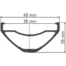 DT Swiss H 1900 Spline 35 27.5´´ 6b Disc Tubeless Mtb Bakhjul