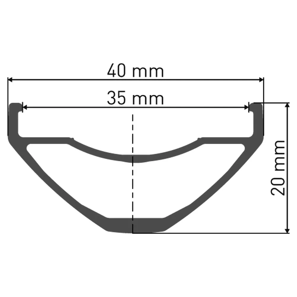 DT Swiss H 1900 Spline 35 27.5´´ Cl Disc Tubeless Framhjul, Black, 15 x 110mm