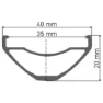 DT Swiss H 1900 Spline 35 27.5´´ Cl Disc Tubeless Mtb Bakhjul, Black, 12 x 148mm, Sram XD