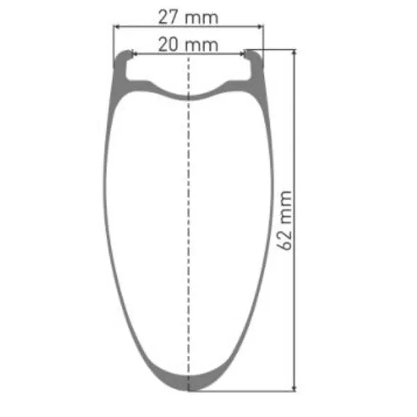 DT Swiss Hec 1400 Spline 20 Cl Disc Tubeless Landsvägscykelns Bakhjul