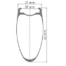 DT Swiss Hec 1400 Spline 20 Cl Disc Tubeless Landsvägscykelns Bakhjul