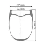 DT Swiss Hgc 1400 Spline 24 Cl Disc Tubeless Framhjul För Landsvägscykel, Black, 12 x 100mm