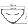 DT Swiss Hx 1700 Spline 30 27.5´´ 6b Disc Tubeless Mtb Bakhjul