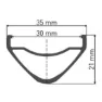 DT Swiss Hx 1700 Spline 30 29´´ Cl Disc Tubeless Bakhjul