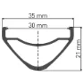 DT Swiss Hx 1700 Spline 30 29´´ Cl Disc Tubeless Framhjul, Black, 15 x 110mm