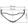DT Swiss Hx 1700 Spline 35 27.5´´ 6b Disc Tubeless Mtb Framhjul, Black, 15 x 110mm