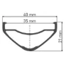 DT Swiss Hx 1700 Spline 35 27.5´´ Cl Disc Boost Tubeless Mtb Bakhjul, Black, 12 x 148mm, Sram XD