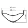 DT Swiss Hx 1700 Spline 35 29´´ Cl Disc Tubeless Bakhjul, Black, 12 x 148mm, Sram XD
