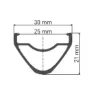 DT Swiss Hx 491 25 Mm Vl 6.5 Mm Fälg, Black, 29" 28H