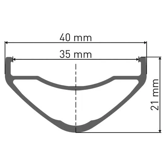DT Swiss HX 581 Hybrid 27.5'' Fälg, Black, 27.5" 32H