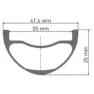 DT Swiss Hxc 1501 Spline One 35 27.5´´ Cl Disc Boost Hockless Tubeless Mtb Framhjul, Black, 15 x 110mm