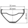 DT Swiss M 1900 Spline 30 27.5´´ Cl Disc Tubeless Mtb Bakhjul, Black, 12 x 142mm, Sram XD