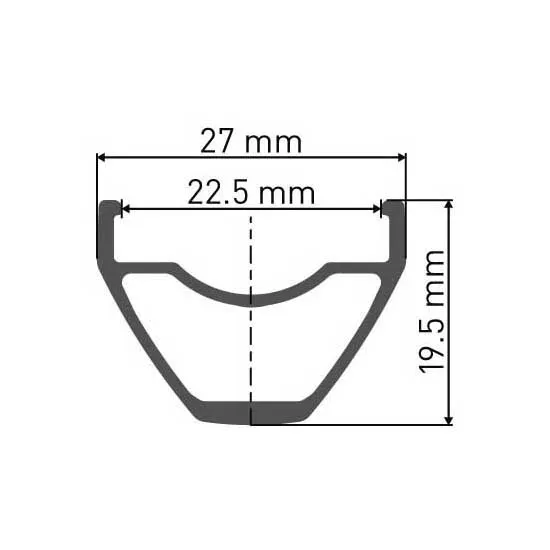 DT Swiss M 442 Vl 6.5 Mm Fälg, Black, 650B-27.5" 28H DT Swiss M 442 Vl 6.5 Mm Fälg, Black, 650B-27.5" 28H