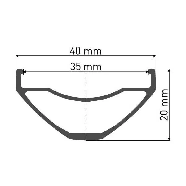 DT Swiss M 542 584-35 Mm Fälg, Black, 650B-27.5" 28H