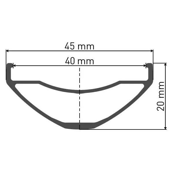 DT Swiss M 582 584-40 Mm Fälg, Black, 650B-27.5" 28H