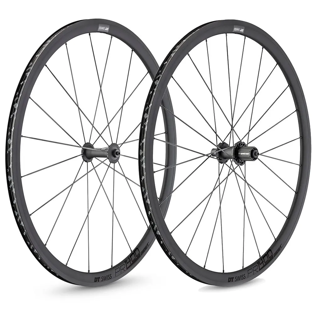 DT Swiss Pr 1400 Dicut 32 Disc Tubeless Landsvägshjulset, Black, 5 x 100/5 x 130mm, Shimano/Sram HG