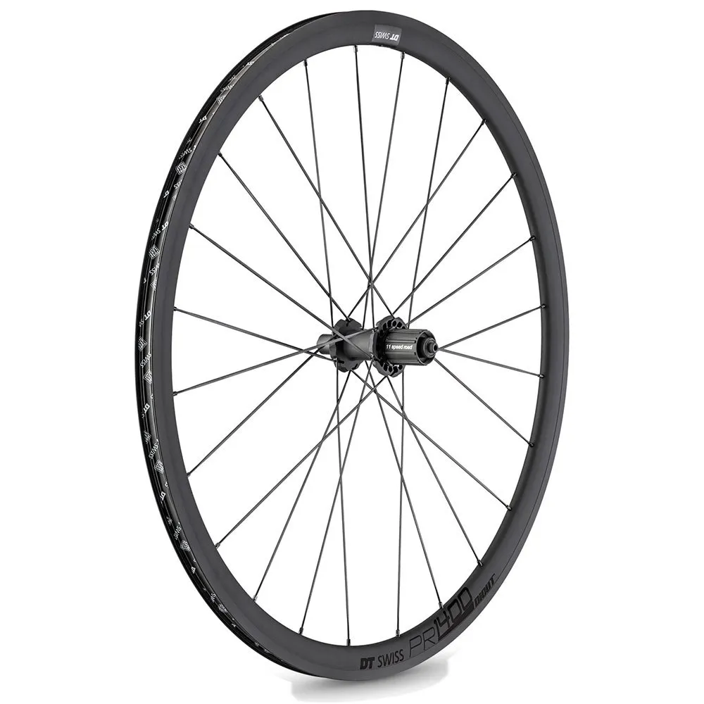 DT Swiss Pr 1400 Dicut 32 Tubeless Landsvägscykelns Bakhjul Refurbished, Black, 5 x 130mm