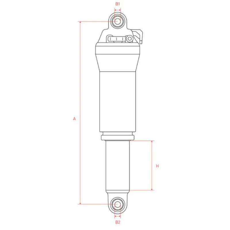 DT Swiss R 535 One Remote R0 Standard Mount Stötdämpare, Black, 45mm, 190mm