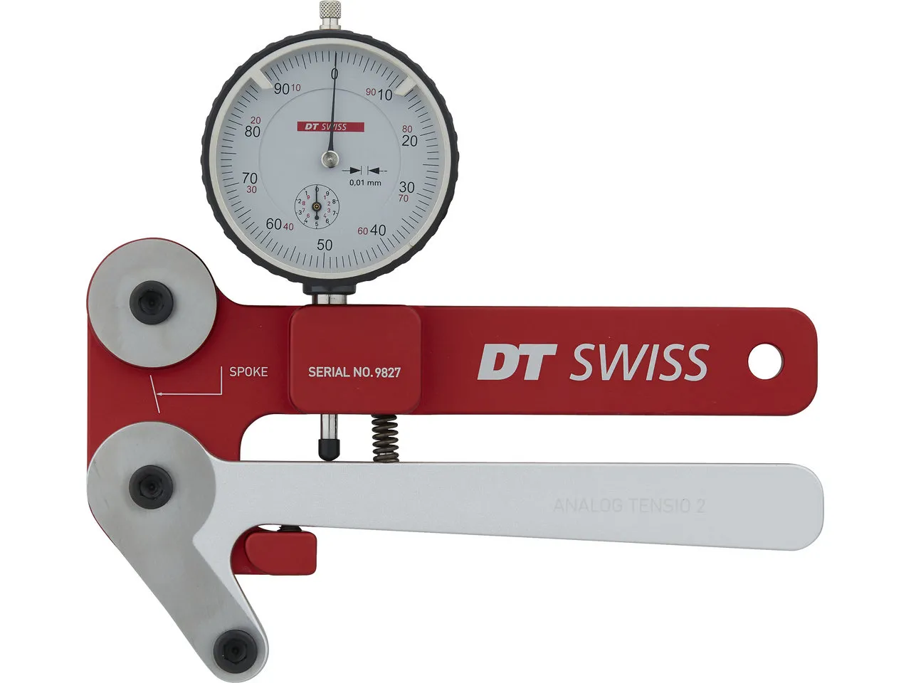 DT Swiss Speichentensiometer Analog Tensio 2, Red / silver, One Size DT Swiss Speichentensiometer Analog Tensio 2, Red / silver, One Size