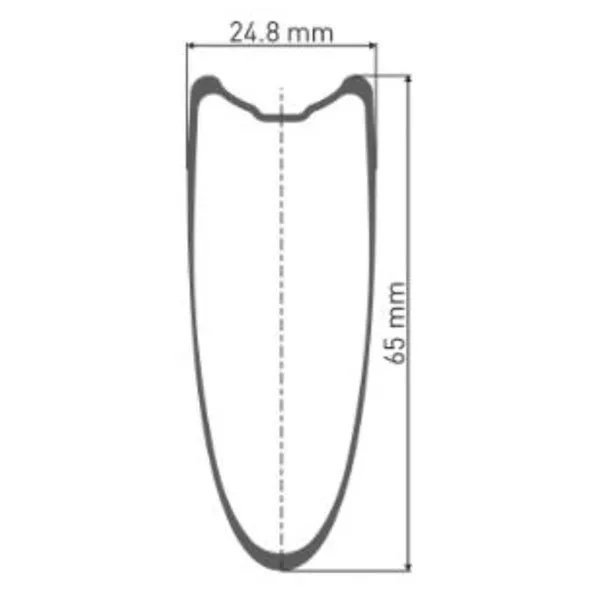 DT Swiss Trc 1400 Dicut 65 Tubular Landsvägscykelns Bakhjul, Black, 12 x 120mm