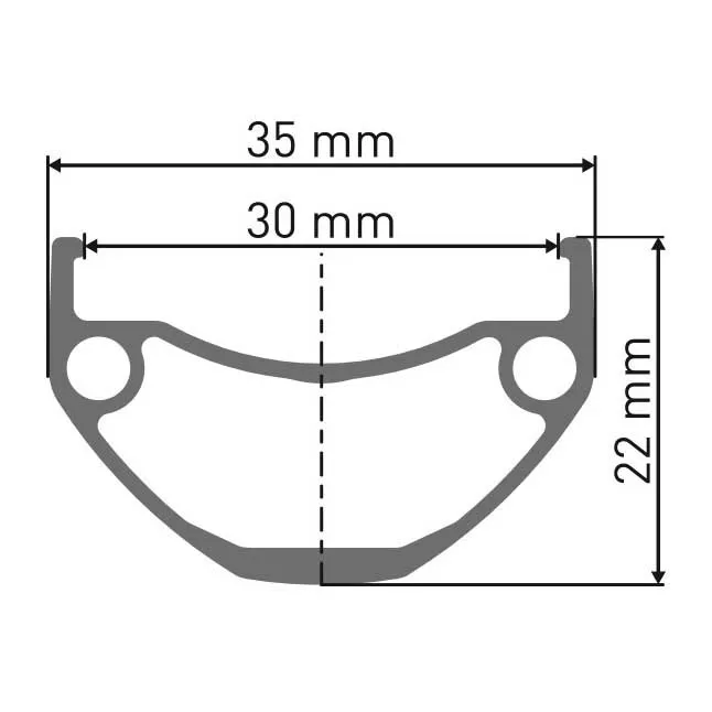 DT Swiss U 663 Vl 8.5 Mm Fälg, Black, 29" 32H