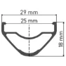 DT Swiss XR 1700 Spline 29" Framhjul