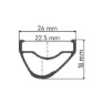 DT Swiss Xr 361 Asymmetric Fälg, Black, 650B-27.5" 32H