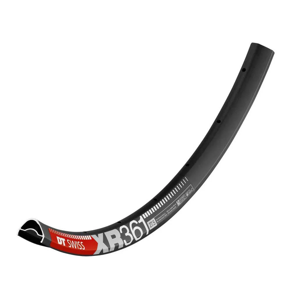 DT Swiss Xr 361 Asymmetric Fälg, Black, 650B-27.5" 32H DT Swiss Xr 361 Asymmetric Fälg, Black, 650B-27.5" 32H