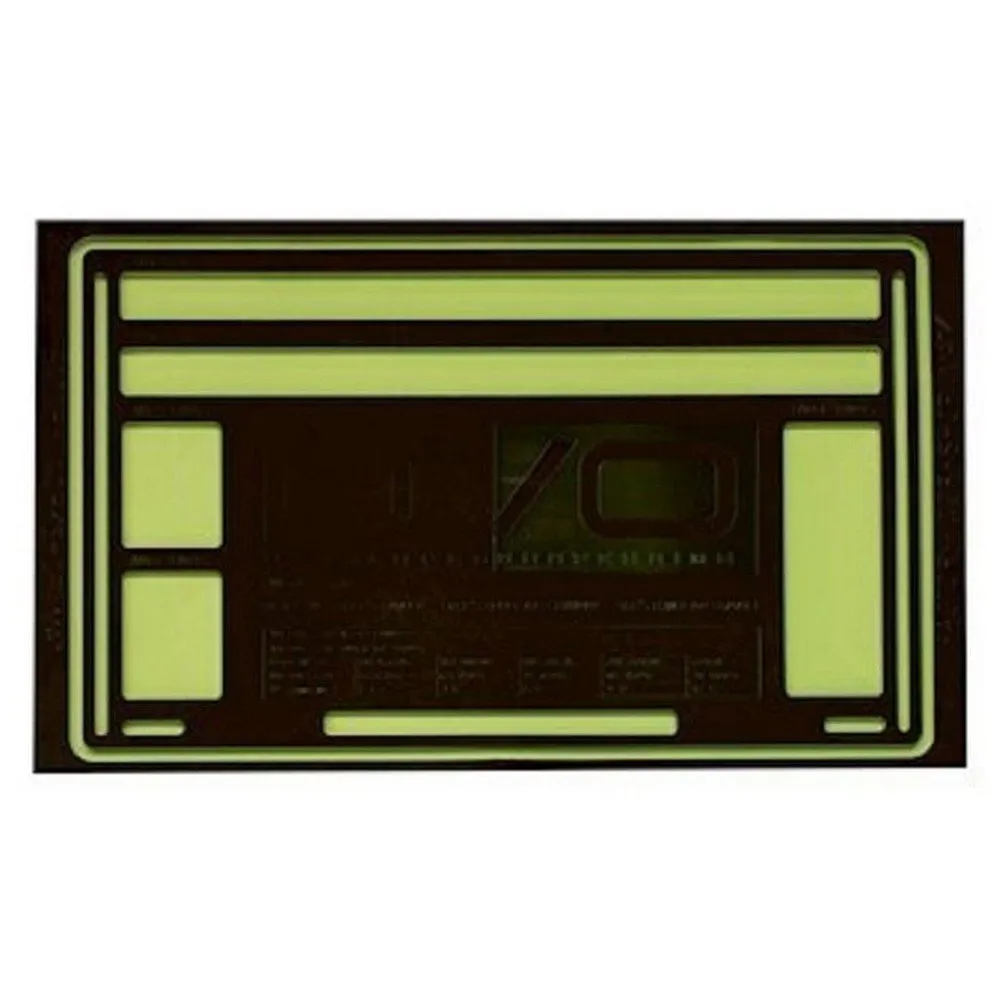 DVO Suspension Arbetsmatta Counter Top, Black / green, One Size