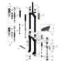 DVO Suspension D1 Ott Onyx 38 Ref 14 Servicekit, Black, One Size