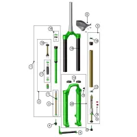 DVO Suspension Diamond D2 ändkåpa