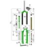 DVO Suspension Diamond D2 ändkåpa, Black, One Size