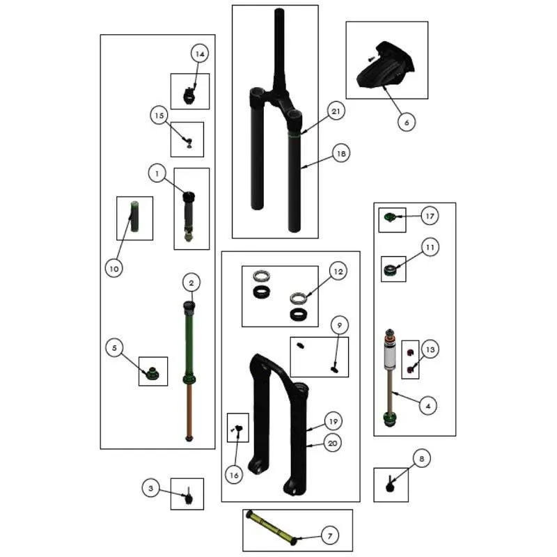 DVO Suspension Onyx Sc Blåsset, Black, One Size
