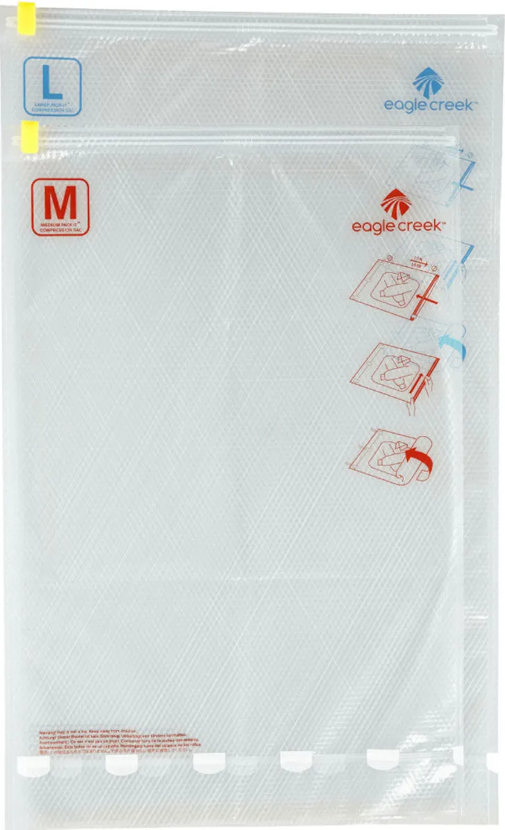 Eagle Creek Pack-It Compression Sack Set, Transparent