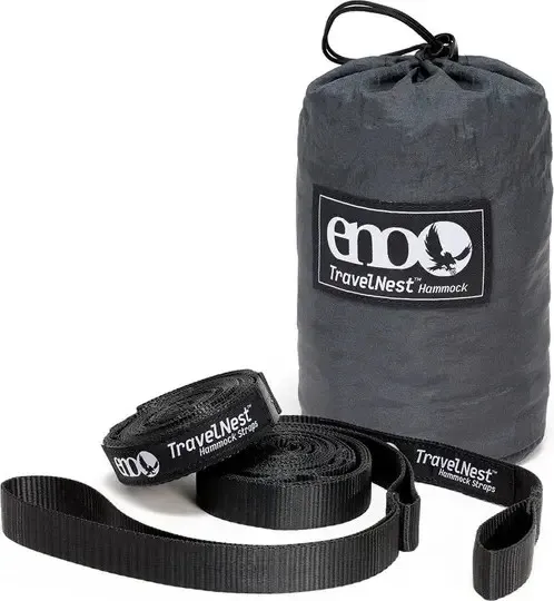 Eagle Nest Outfitters Travelnest Hammock & Straps, Charcoal, One Size Eagle Nest Outfitters Travelnest Hammock & Straps, Charcoal, One Size