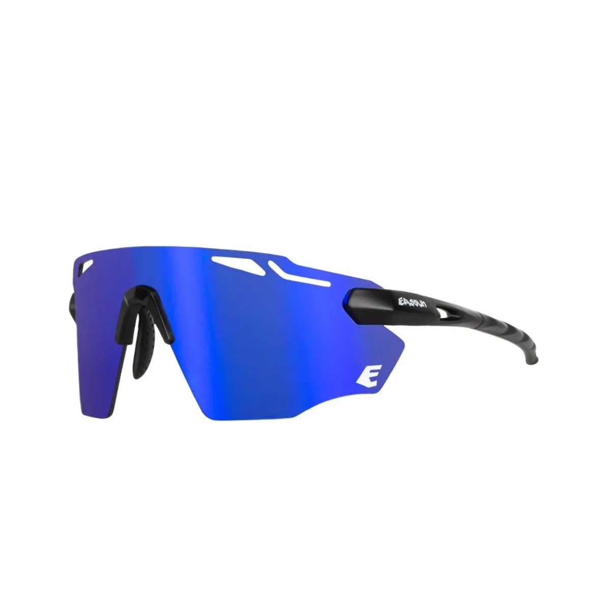 Eassun Fartlek Glasses, Matte black blue lens
