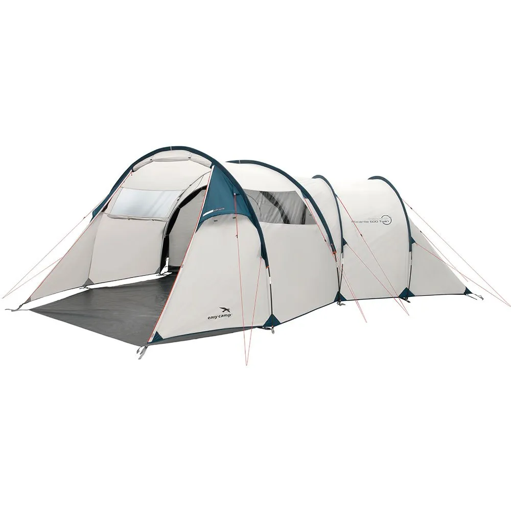 Easy Alicante 600 Twin Tält, Light grey / dark blue, 6 Platser