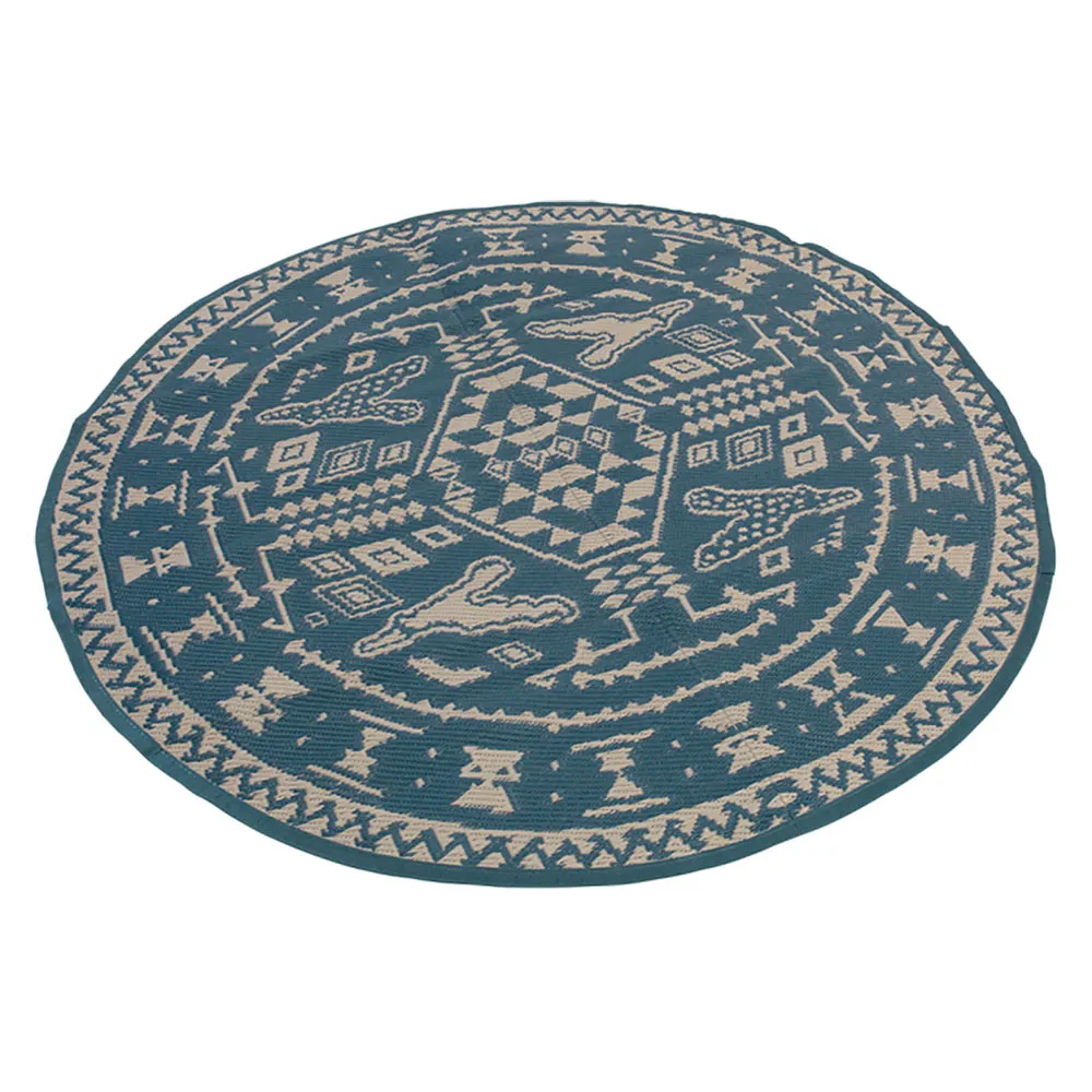 Easy Bilberry Round Matta, Grey, 150cm